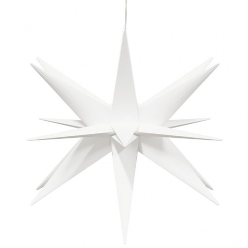 Foldbar juledekoration med LED-lys 43 cm - hvid