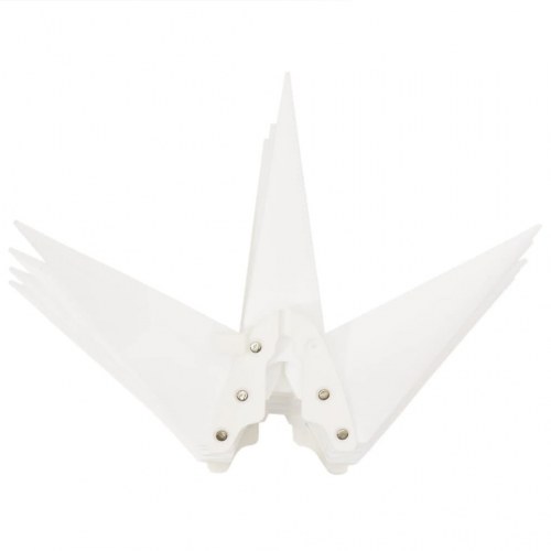 Foldbar juledekoration med LED-lys 43 cm - hvid