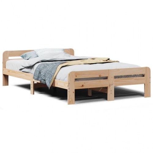 Sengeramme uden madras i massivt fyrretræ 120 x 190 cm