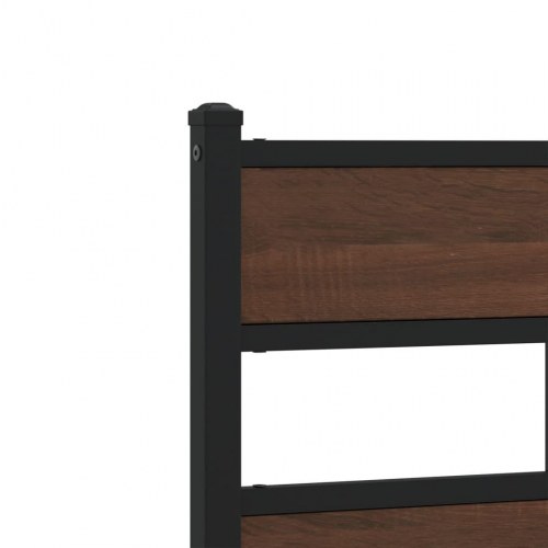 Sengeramme med sengegavl 90 x 190 cm - brunt eg