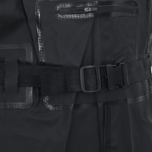 Waders med støvler og bælte str. 38 sort