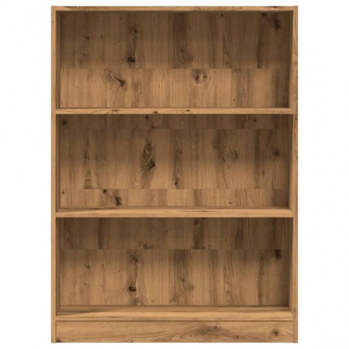 Bogreol 80 x 24 x 109 cm - egetræsfarve