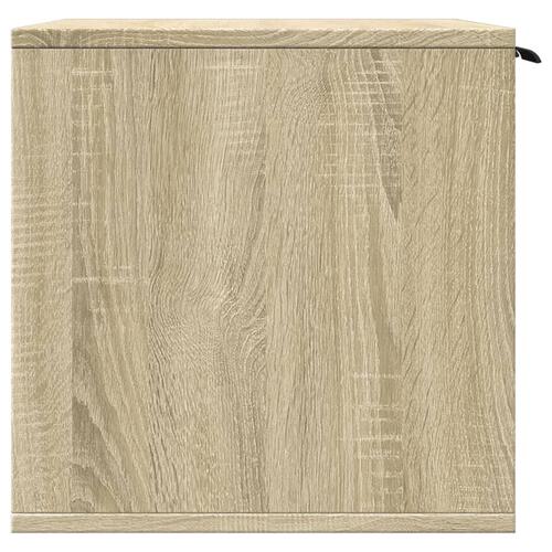 Toiletskjuler kattebakke 60x40x40 cm konstrueret træ sonoma-eg