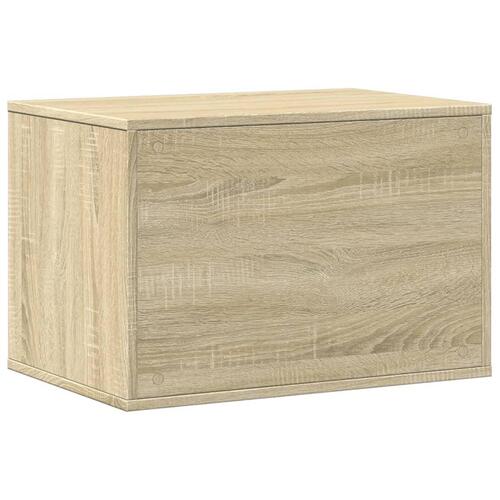 Toiletskjuler kattebakke 60x40x40 cm konstrueret træ sonoma-eg