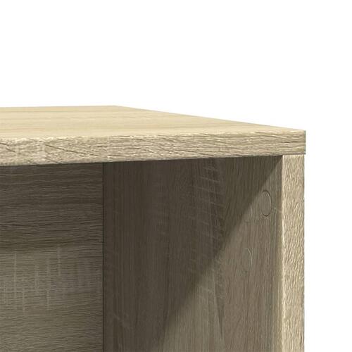 Toiletskjuler kattebakke 60x40x40 cm konstrueret træ sonoma-eg