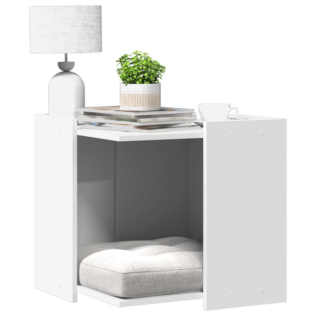 Toiletskjuler Til Kattebakke 53x53x51 Konstrueret Træ Hvid
