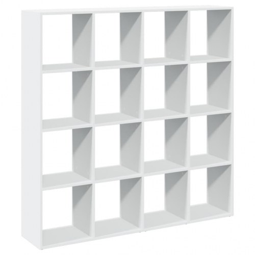 Bogreol i konstrueret træ 137,5 x 29 x 137,5 cm - hvid
