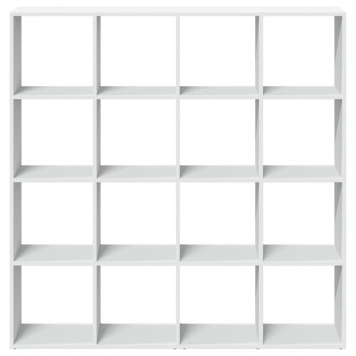 Bogreol i konstrueret træ 137,5 x 29 x 137,5 cm - hvid