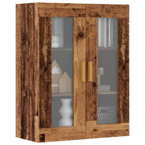 Vægskab med glas 69,5 x 34 x 90 cm