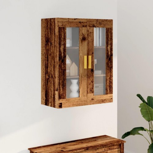 Vægskab med glas 69,5 x 34 x 90 cm