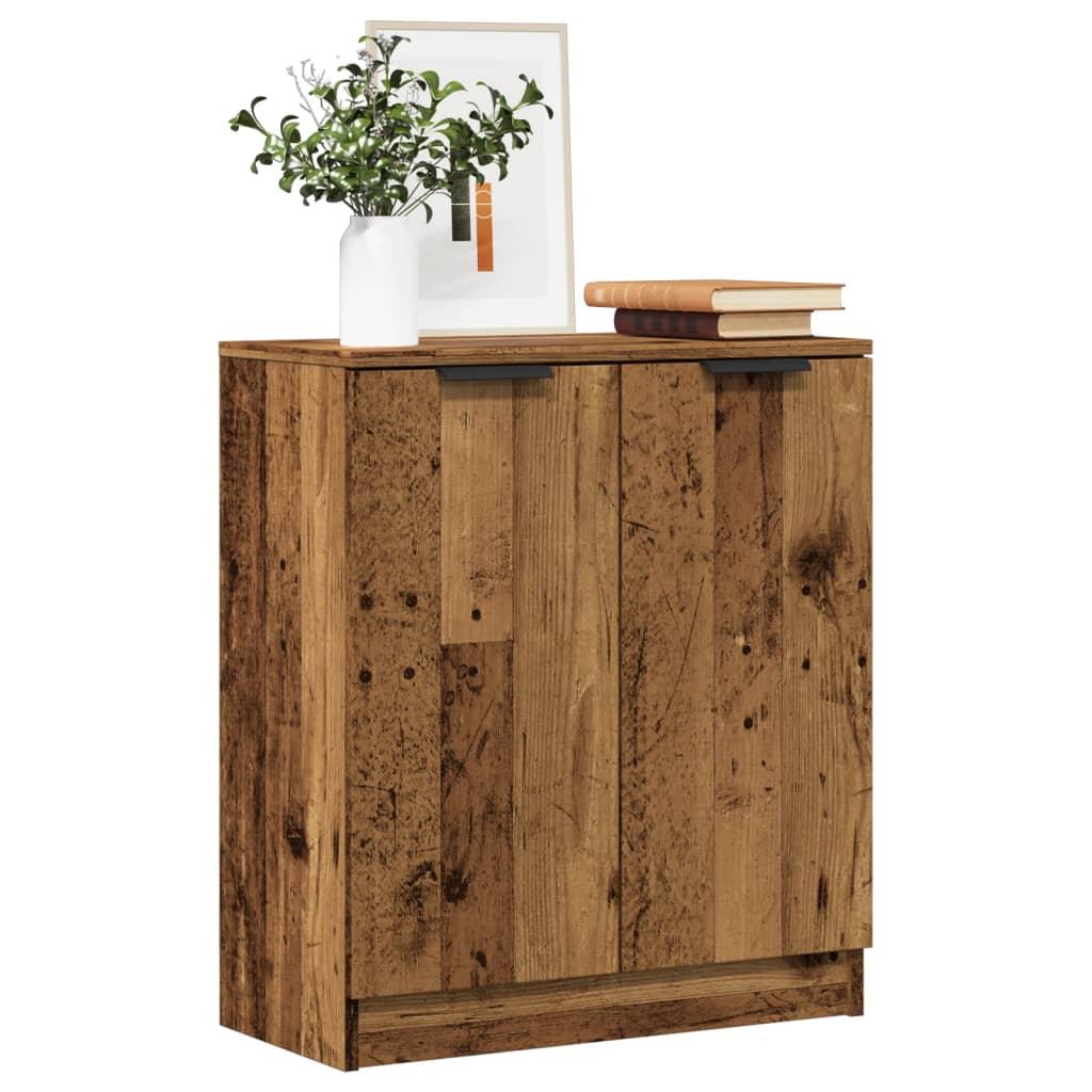 Skænk 60×30×70 cm i konstrueret træ - antikt trælook