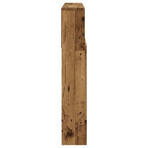 Sengegavl med opbevaring 120 x 19 x 103,5 cm - antikt træ