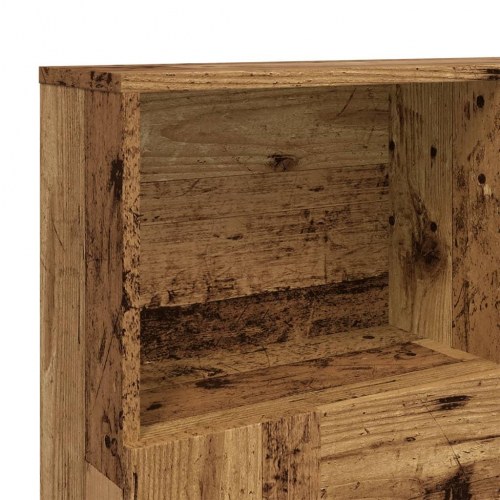 Sengegavl med opbevaring 120 x 19 x 103,5 cm - antikt træ