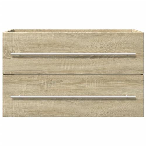 Vaskeskab 80x38,5x48 cm konstrueret træ gammelt trælook
