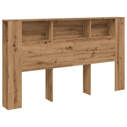 Sengegavl med opbevaring 180 × 18,5 × 102,5 cm - konstrueret træ, kunsteg