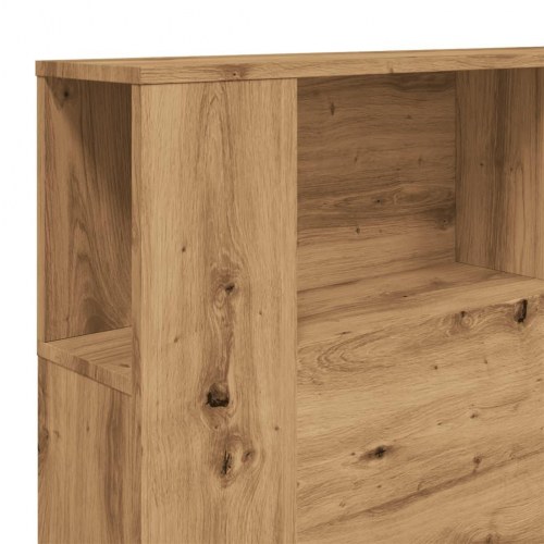 Sengegavl med opbevaring 180 × 18,5 × 102,5 cm - konstrueret træ, kunsteg