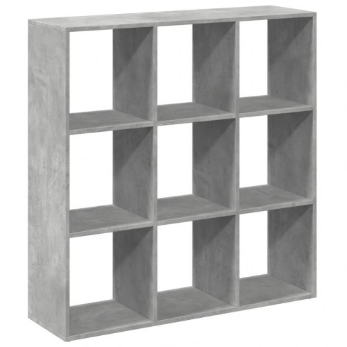 Bogreol og rumdeler i betongrå - 102 x 29 x 103,5 cm