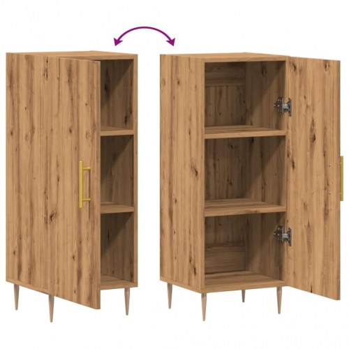 Skab 34,5x34x90 cm konstrueret træ kunsteg