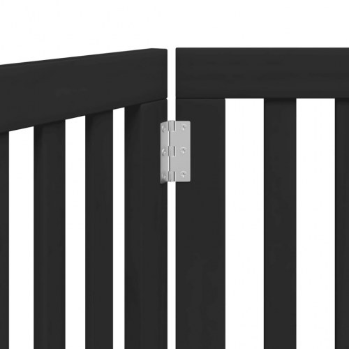 Hundelåge med 3 paneler 150 cm foldbar sort