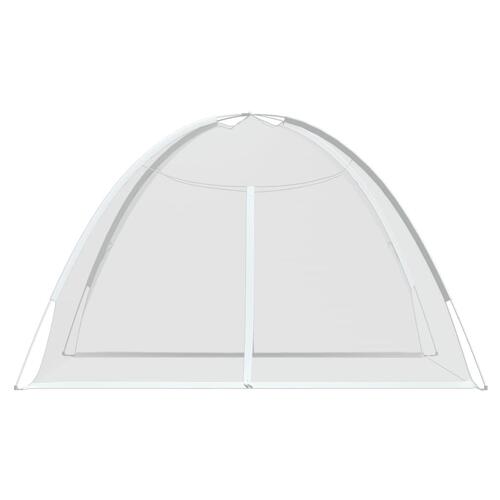 Myggenet med døre 200x180x135 cm trådnet hvid