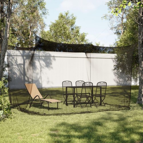 Myggenet til indendørs og udendørs 300x300x250 cm trådnet sort
