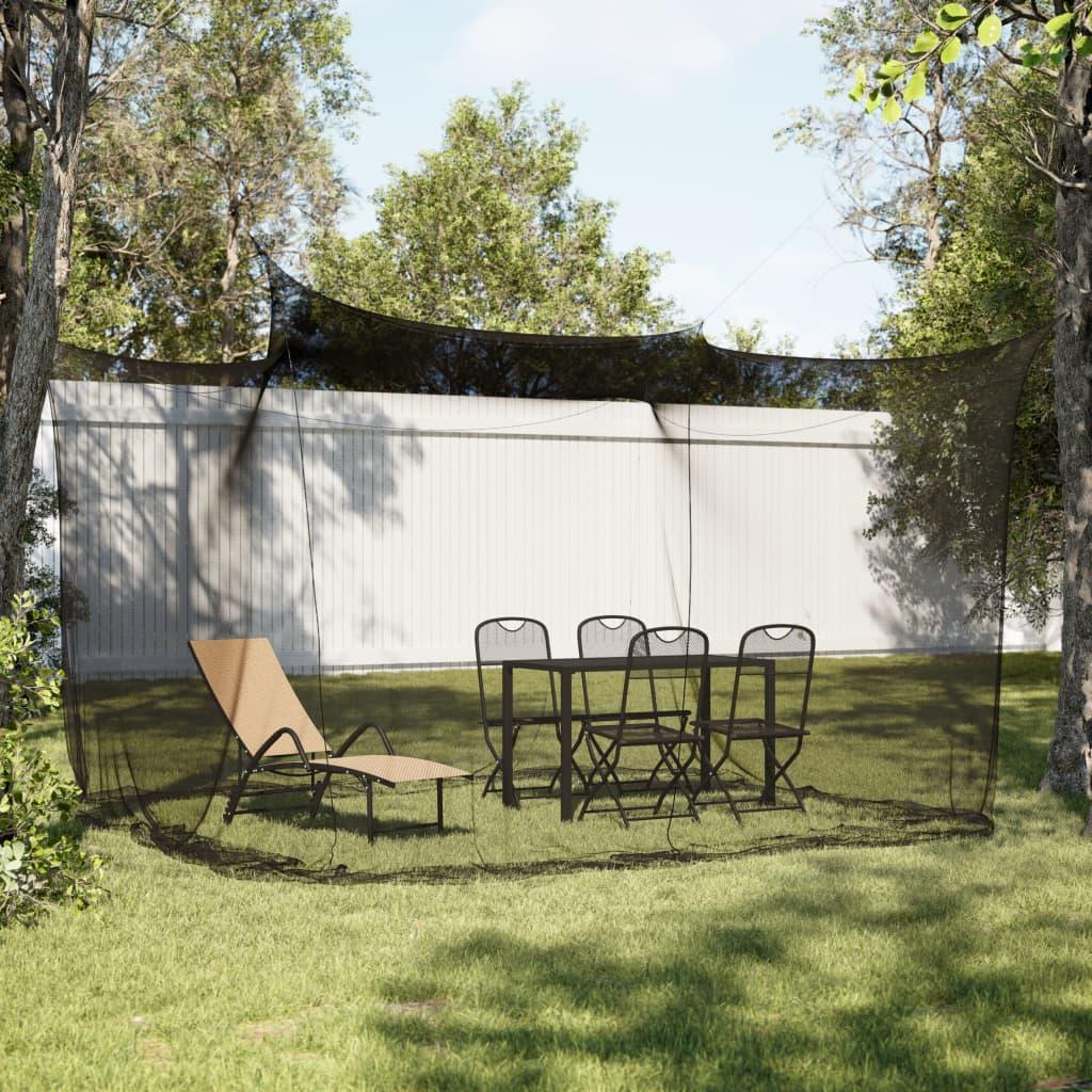 Myggenet til indendørs og udendørs 300x300x250 cm trådnet sort