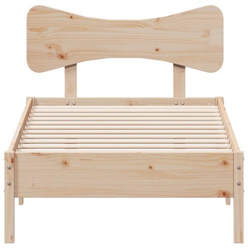 Sengeramme uden madras 90x190 cm massivt fyrretræ