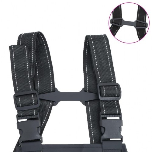 Waders med støvler str. 44 sort