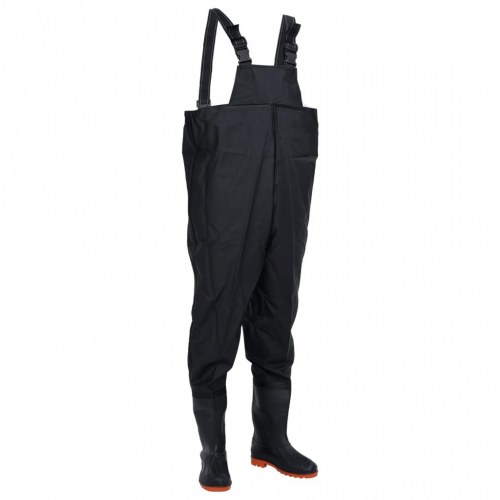 Waders med støvler str. 42 - sort
