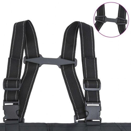 Waders med støvler og bælte str. 43 sort