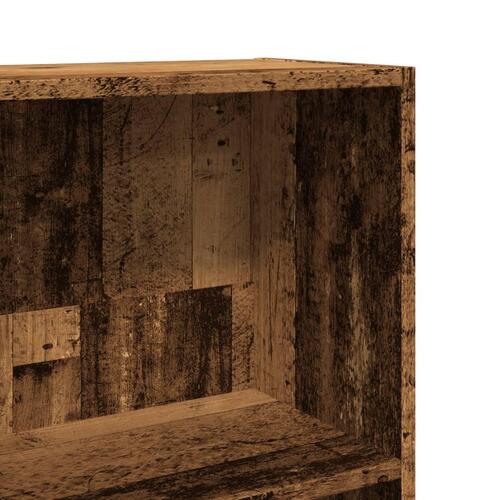 Bogreol 40x24x176 cm konstrueret træ antikt træ