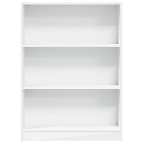 Bogreol 80 x 24 x 109 cm i konstrueret træ - hvid