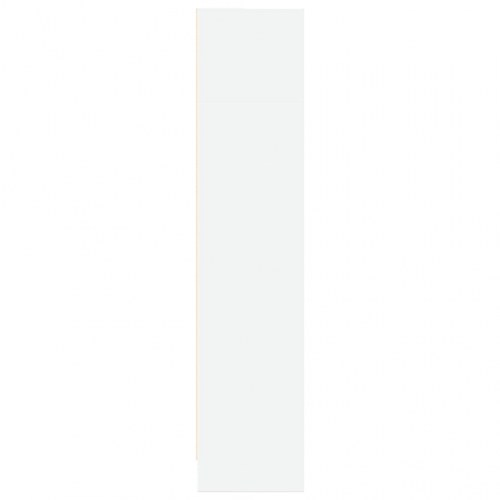 Bogreol 80 x 24 x 109 cm i konstrueret træ - hvid