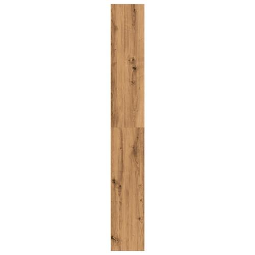 Bogreol 80x24x176 cm konstrueret træ egetræsfarve