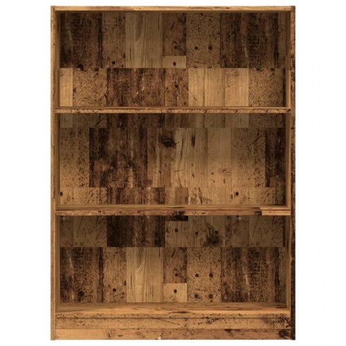 Bogreol 80 x 24 x 109 cm - antikt træ