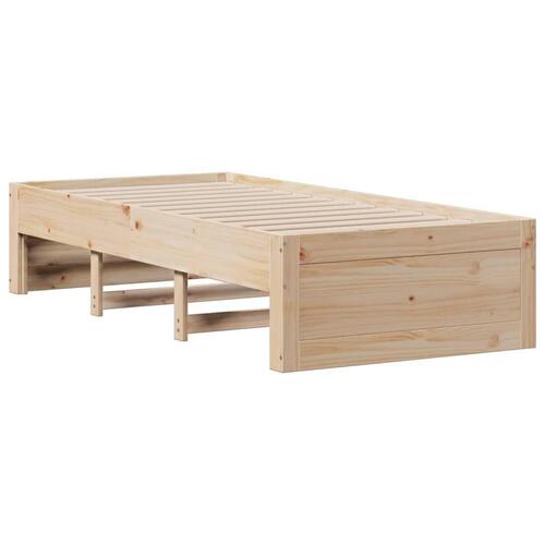 Sengeramme uden madras med skuffer 90x200 cm massivt fyrretræ