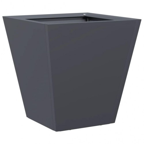 Plantekasse 30 x 30 x 30 cm i stål - antracitgrå