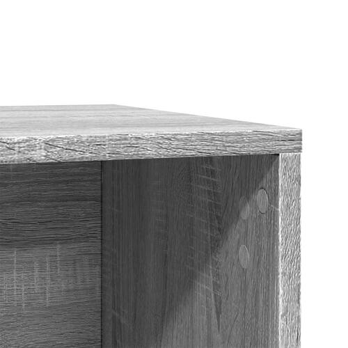 Toiletskjuler kattebakke 80x50x45 cm konstrueret træ grå sonoma
