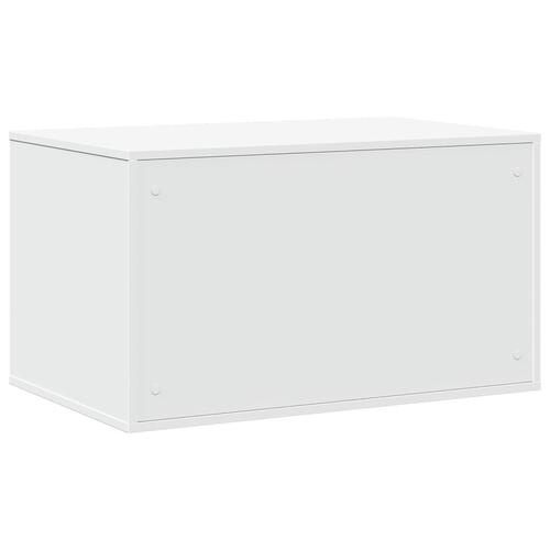 Toiletskjuler til kattebakke 80x50x45 cm konstrueret træ hvid