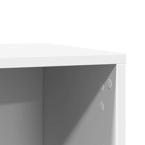 Toiletskjuler til kattebakke 80x50x45 cm konstrueret træ hvid