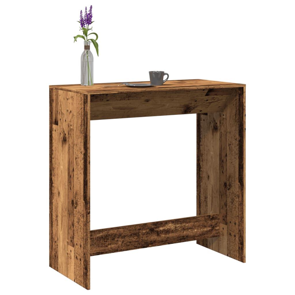 Barbord 102x50x103 Konstrueret Træ Gammelt Trælook