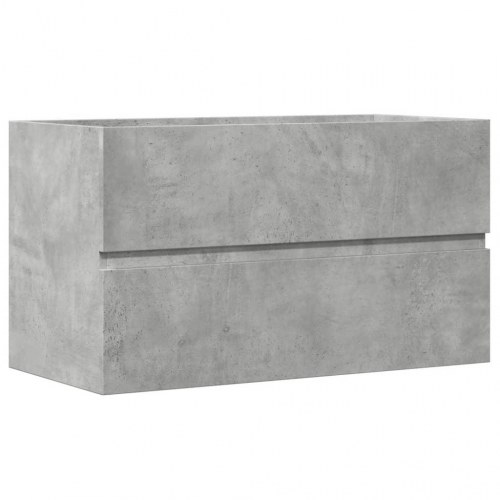 Væghængt badeværelsesskab 80 x 38,5 x 45 cm - betongrå
