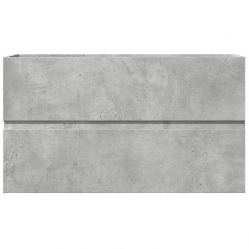 Væghængt badeværelsesskab 80 x 38,5 x 45 cm - betongrå