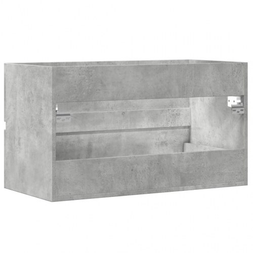 Væghængt badeværelsesskab 80 x 38,5 x 45 cm - betongrå
