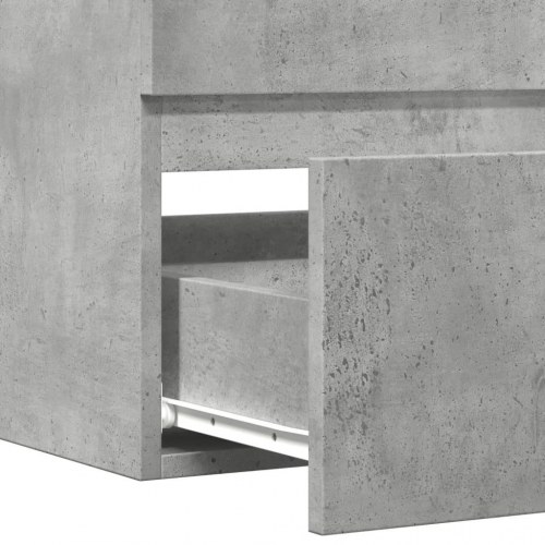 Væghængt badeværelsesskab 80 x 38,5 x 45 cm - betongrå