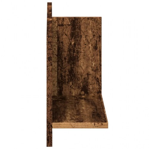 Vægskab 70 x 16,5 x 30 cm - antikt træ