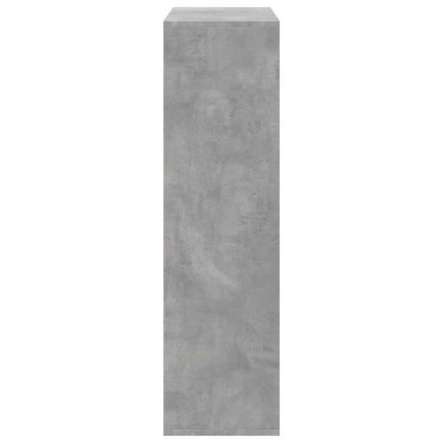 Bogreol/rumdeler i konstrueret træ 69,5×29×103,5 cm - betongrå