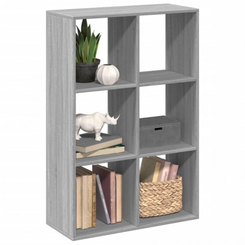 Bogreol/rumdeler 69,5 x 29 x 103,5 cm - grå sonoma-eg