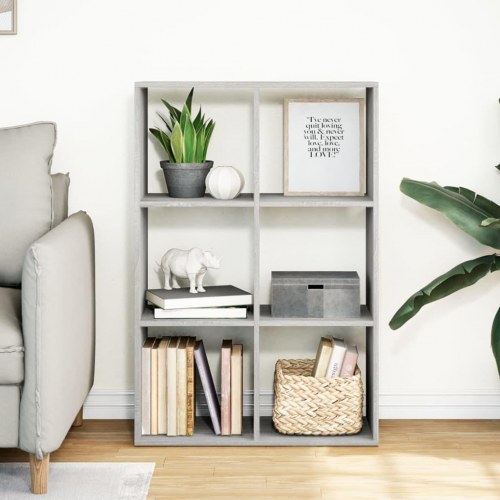 Bogreol/rumdeler 69,5 x 29 x 103,5 cm - grå sonoma-eg