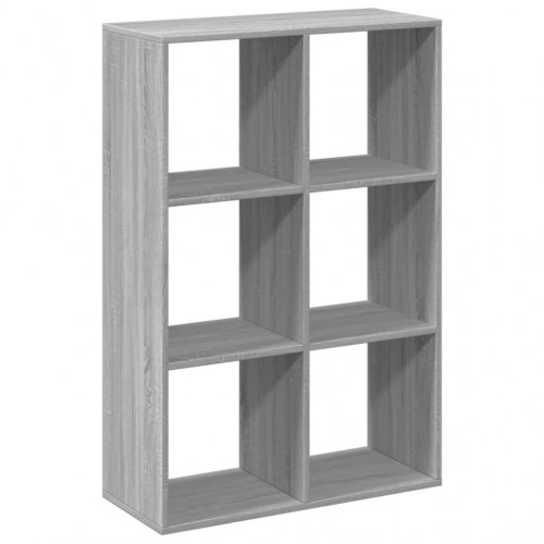 Bogreol/rumdeler 69,5 x 29 x 103,5 cm - grå sonoma-eg